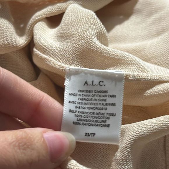 A.L.C. Caitlyn Flounce Knit Dress in Desert Rose EUC Size XS Womens - Picture 5 of 10